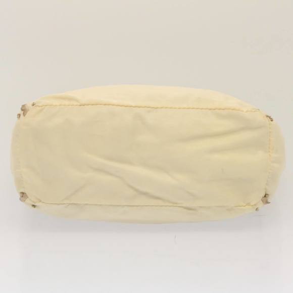 PRADA Tote Bag Nylon Beige Auth cl759 - Picture 5 of 16